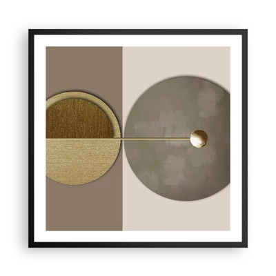 Plakat i sort ramme - Perfekt balance - 60x60 cm