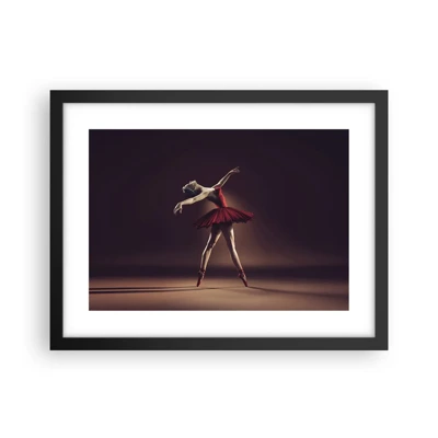 Plakat i sort ramme - Prima ballerina - 40x30 cm