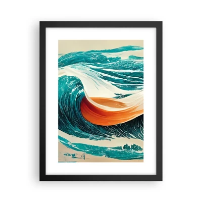Plakat i sort ramme - Surferens drøm - 30x40 cm