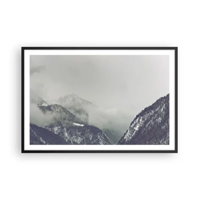 Plakat i sort ramme - Tåget dal - 91x61 cm