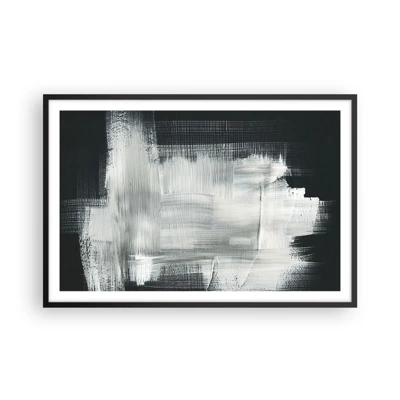 Plakat i sort ramme - Vævet af det lodrette og det vandrette - 91x61 cm