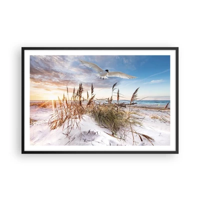 Plakat i sort ramme - Vind fra havet - 91x61 cm