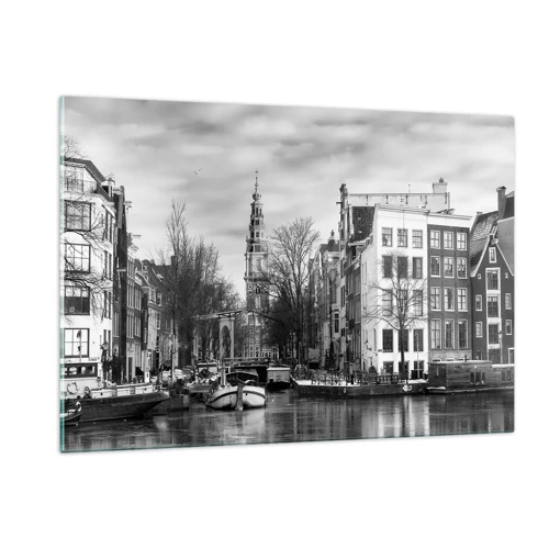 Billede på glas - Amsterdam stemning - 120x80 cm
