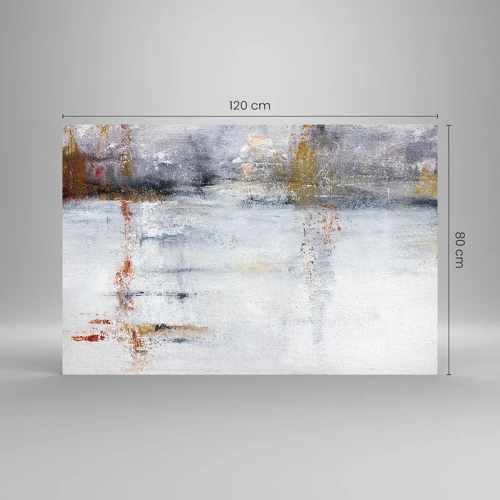 Billede på glas - Bag lufttæppet - 120x80 cm