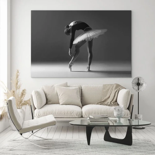 Billede på glas - Bella balerina - 70x50 cm