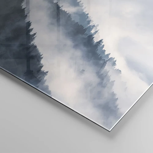 Billede på glas - Bjergenes mystik - 140x50 cm