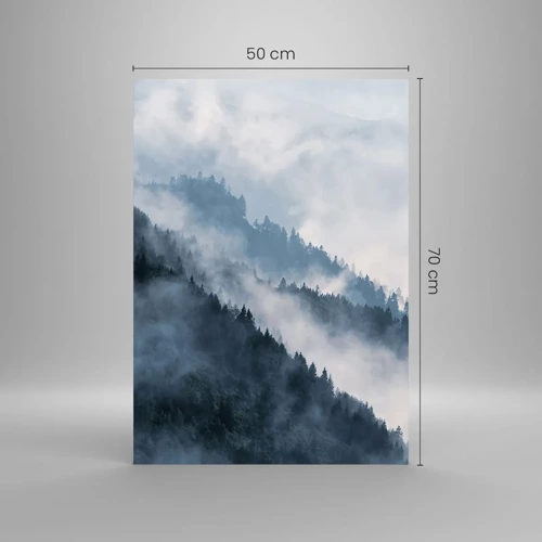 Billede på glas - Bjergenes mystik - 50x70 cm