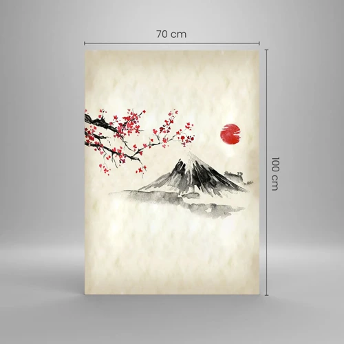 Billede på glas - Bliv forelsket i Japan - 70x100 cm