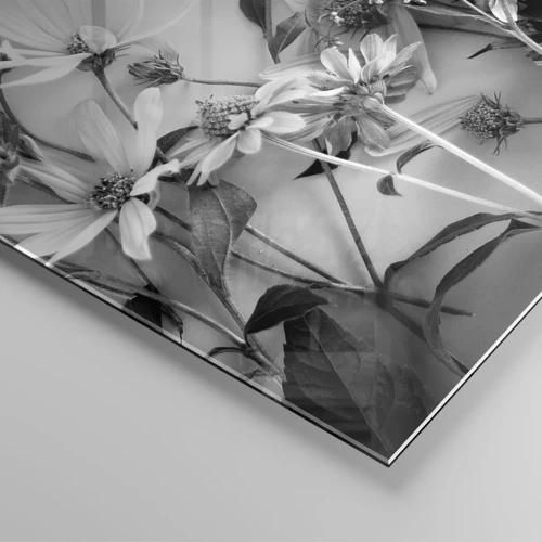 Billede på glas - Blomster uden buket - 160x50 cm