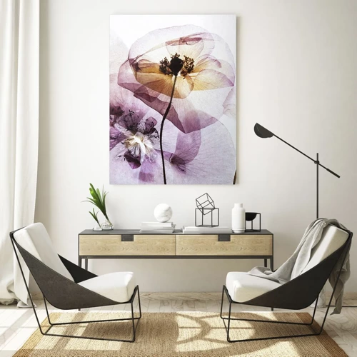 Billede på glas - Blomsterlegeme dias - 50x70 cm