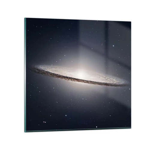 Billede på glas - Der var engang i en galakse langt, langt borte.... - 40x40 cm