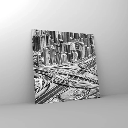 Billede på glas - Dubai - den umulige by - 30x30 cm