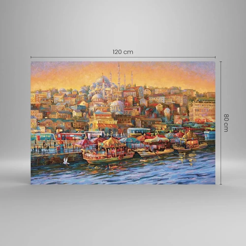 Billede på glas - En historie fra Istanbul - 120x80 cm