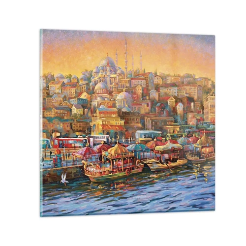 Billede på glas - En historie fra Istanbul - 60x60 cm