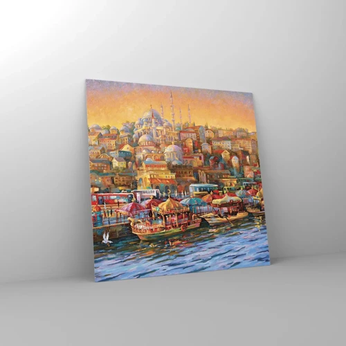 Billede på glas - En historie fra Istanbul - 60x60 cm