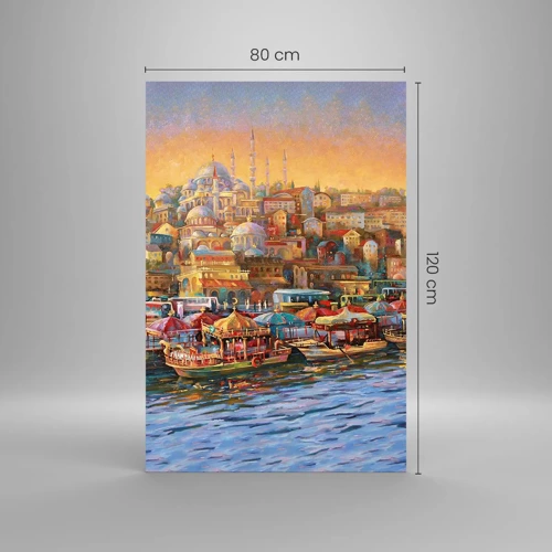Billede på glas - En historie fra Istanbul - 80x120 cm