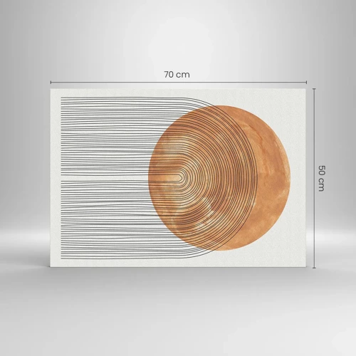 Billede på glas - En solrig komposition - 70x50 cm