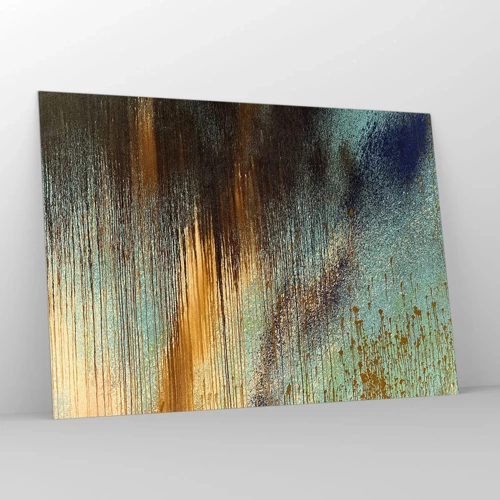 Billede på glas - En utilsigtet farverig komposition - 100x70 cm