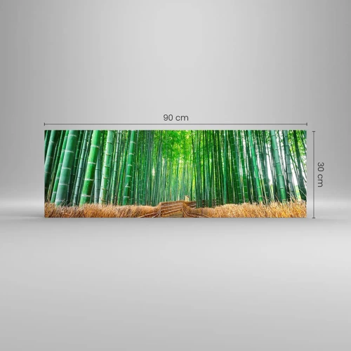 Billede på glas - Essensen af den asiatiske natur - 90x30 cm