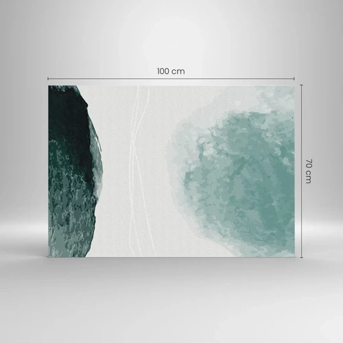 Billede på glas - Et møde med tåge - 100x70 cm