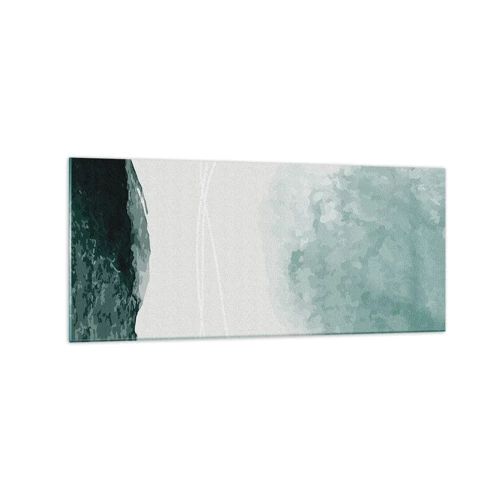 Billede på glas - Et møde med tåge - 120x50 cm