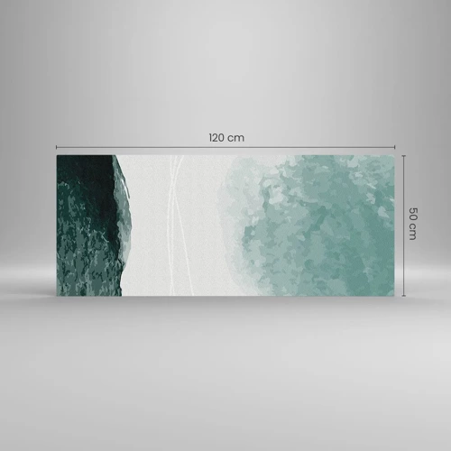 Billede på glas - Et møde med tåge - 120x50 cm