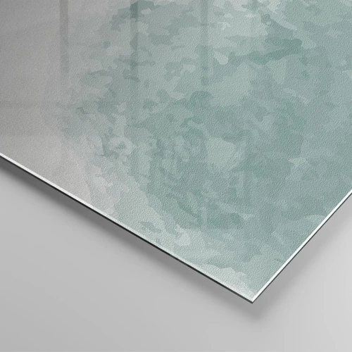 Billede på glas - Et møde med tåge - 140x50 cm