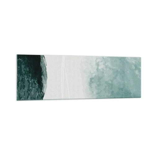Billede på glas - Et møde med tåge - 160x50 cm