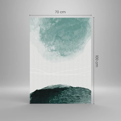 Billede på glas - Et møde med tåge - 70x100 cm
