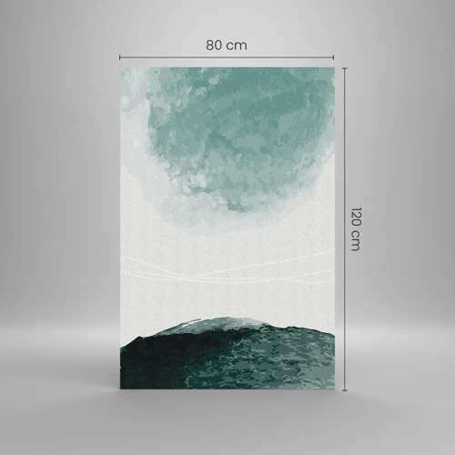 Billede på glas - Et møde med tåge - 80x120 cm