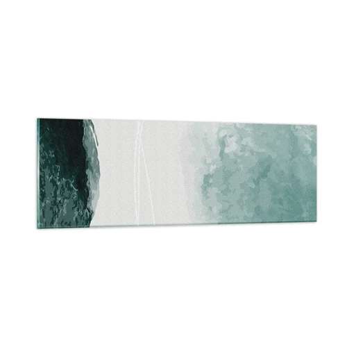 Billede på glas - Et møde med tåge - 90x30 cm