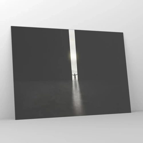 Billede på glas - Et skridt mod en lys fremtid - 100x70 cm