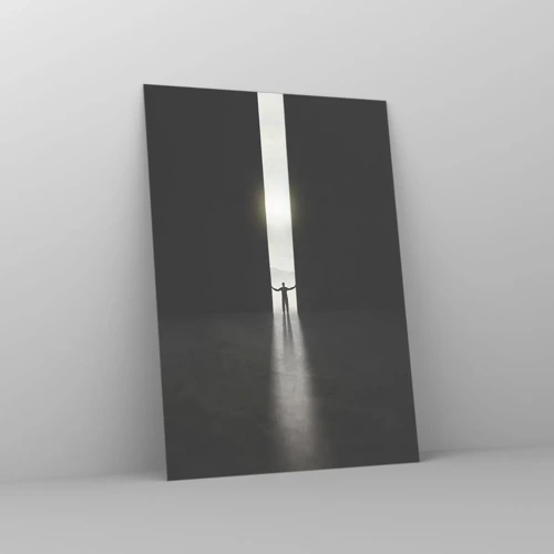 Billede på glas - Et skridt mod en lys fremtid - 50x70 cm