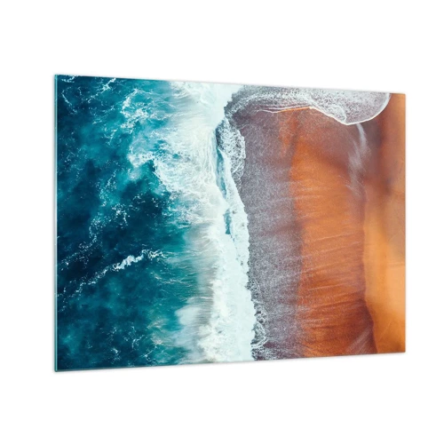Billede på glas - Et strejf af havet - 70x50 cm