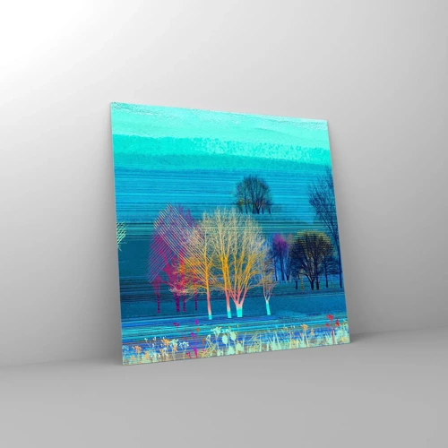 Billede på glas - Et vidtstrakt landskab - 30x30 cm