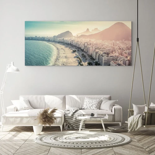 Billede på glas - Evig ferie i Rio - 100x40 cm