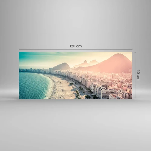 Billede på glas - Evig ferie i Rio - 120x50 cm
