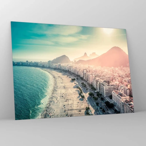 Billede på glas - Evig ferie i Rio - 70x50 cm