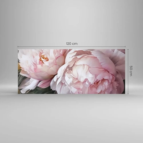 Billede på glas - Fastlåst i blomstring - 120x50 cm