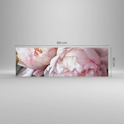 Billede på glas - Fastlåst i blomstring - 160x50 cm