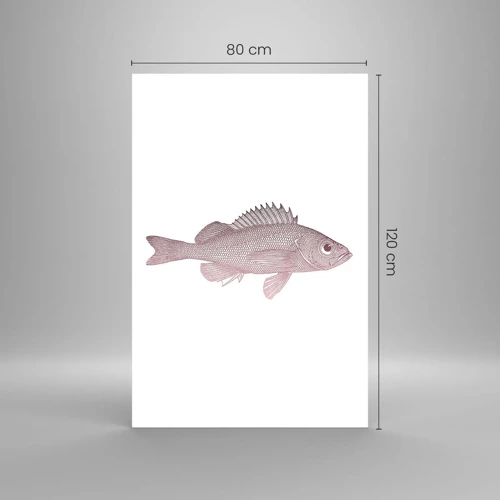 Billede på glas - Fisk med store øjne - 80x120 cm