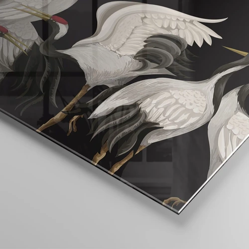 Billede på glas - Fugle anliggender - 50x50 cm