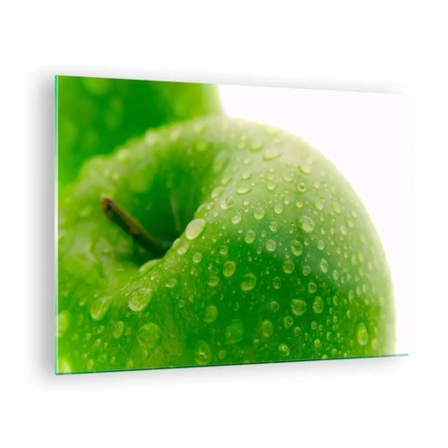 Billede på glas - Grøn kølig friskhed - 70x50 cm