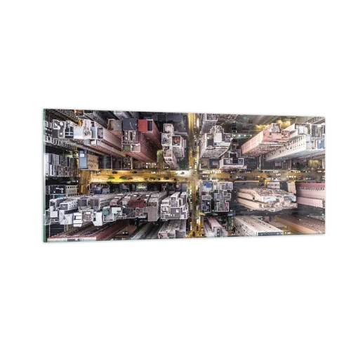 Billede på glas - Hilsner fra Hong Kong - 100x40 cm