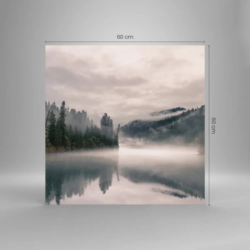 Billede på glas - I drømmen, i tågen - 60x60 cm