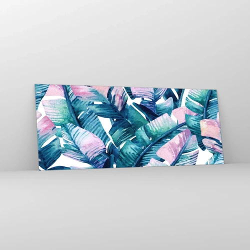 Billede på glas - I en bananlund - 100x40 cm