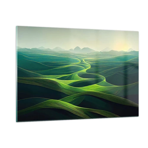 Billede på glas - I grønne dale - 120x80 cm