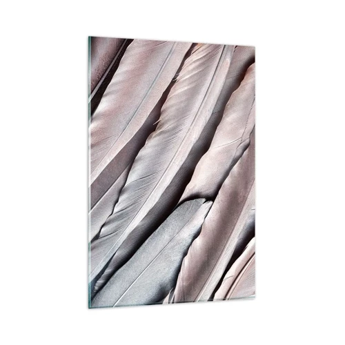 Billede på glas - I lyserødt sølv - 80x120 cm