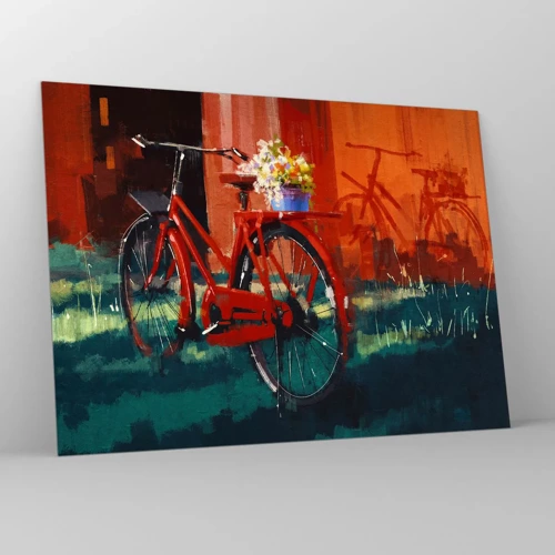 Billede på glas - I want to ride my bicycle - 70x50 cm