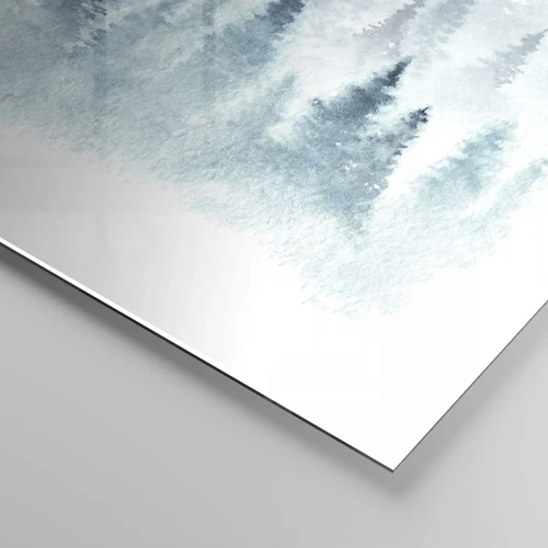 Billede på glas - Indhyllet i tåge - 70x70 cm